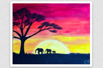 Paint Nite: Safari Sunset